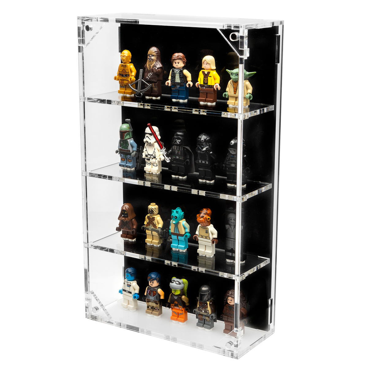 Wall Mounted Display Cases for 20 LEGO® Minifigures