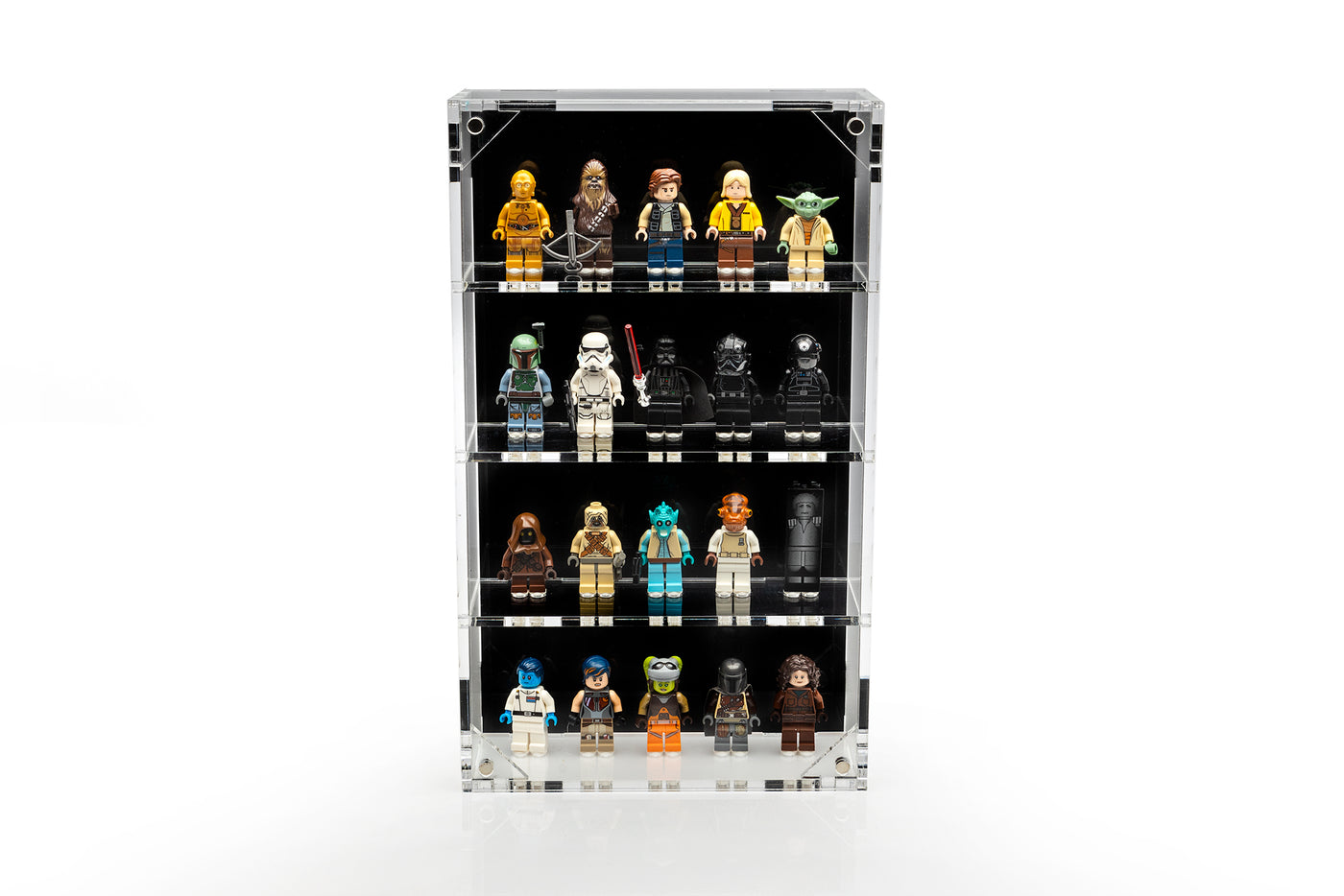 Wall Mounted Display Cases for 20 LEGO® Minifigures - BrickShell Cases