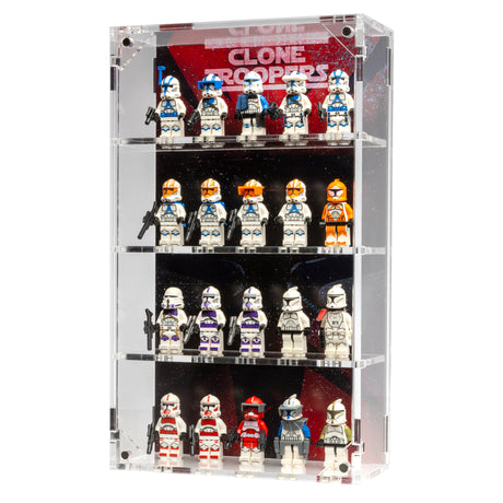 Wall Mounted Display Cases for 20 Clone Trooper LEGO® Minifigures