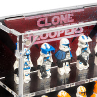 Wall Mounted Display Cases for 20 Clone Trooper LEGO® Minifigures