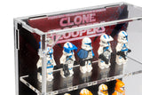 Wall Mounted Display Cases for 20 Clone Trooper LEGO® Minifigures