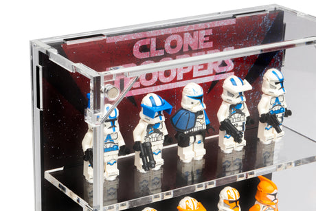 Wall Mounted Display Cases for 20 Clone Trooper LEGO® Minifigures