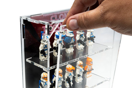 Wall Mounted Display Cases for 20 Clone Trooper LEGO® Minifigures