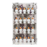 LEGO® Military Minifigure 20-Count Wall-Mounted Display Case (Digital Gray) - BrickShell Cases