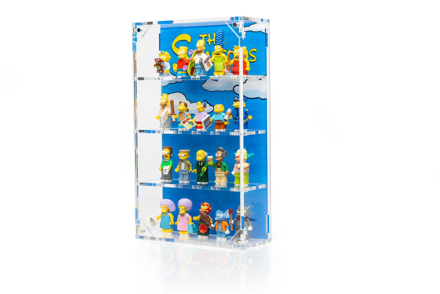 Wall Mounted Display Case for 20 LEGO® The Simpsons Minifigures - BrickShell Cases