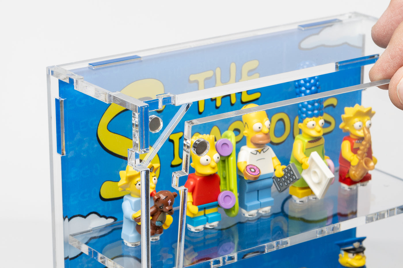 Wall Mounted Display Case for 20 LEGO® The Simpsons Minifigures