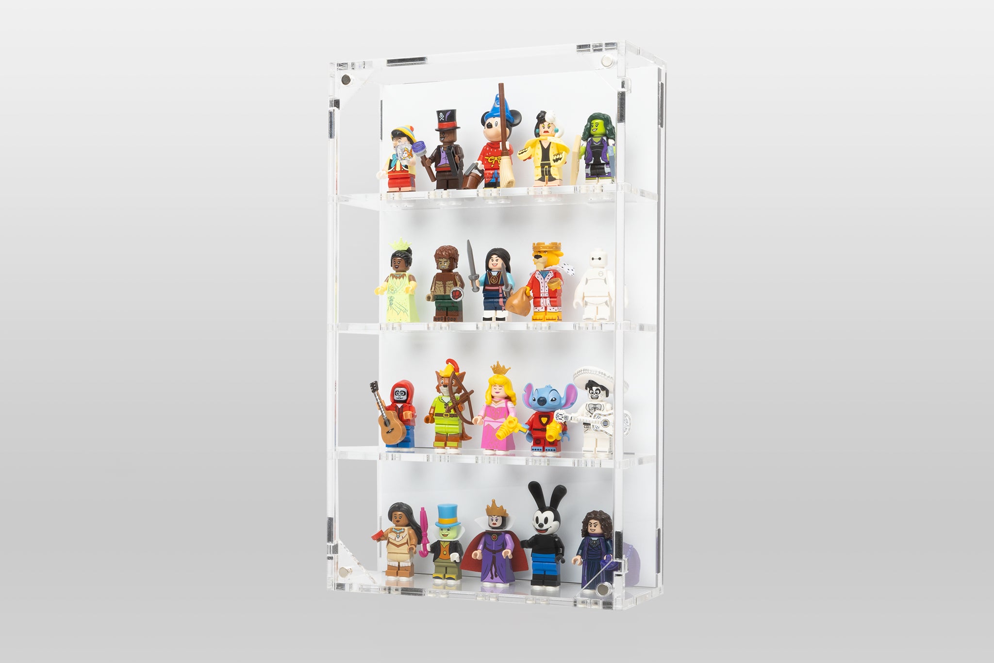 Wall Mounted Display Cases for 20 LEGO® Minifigures