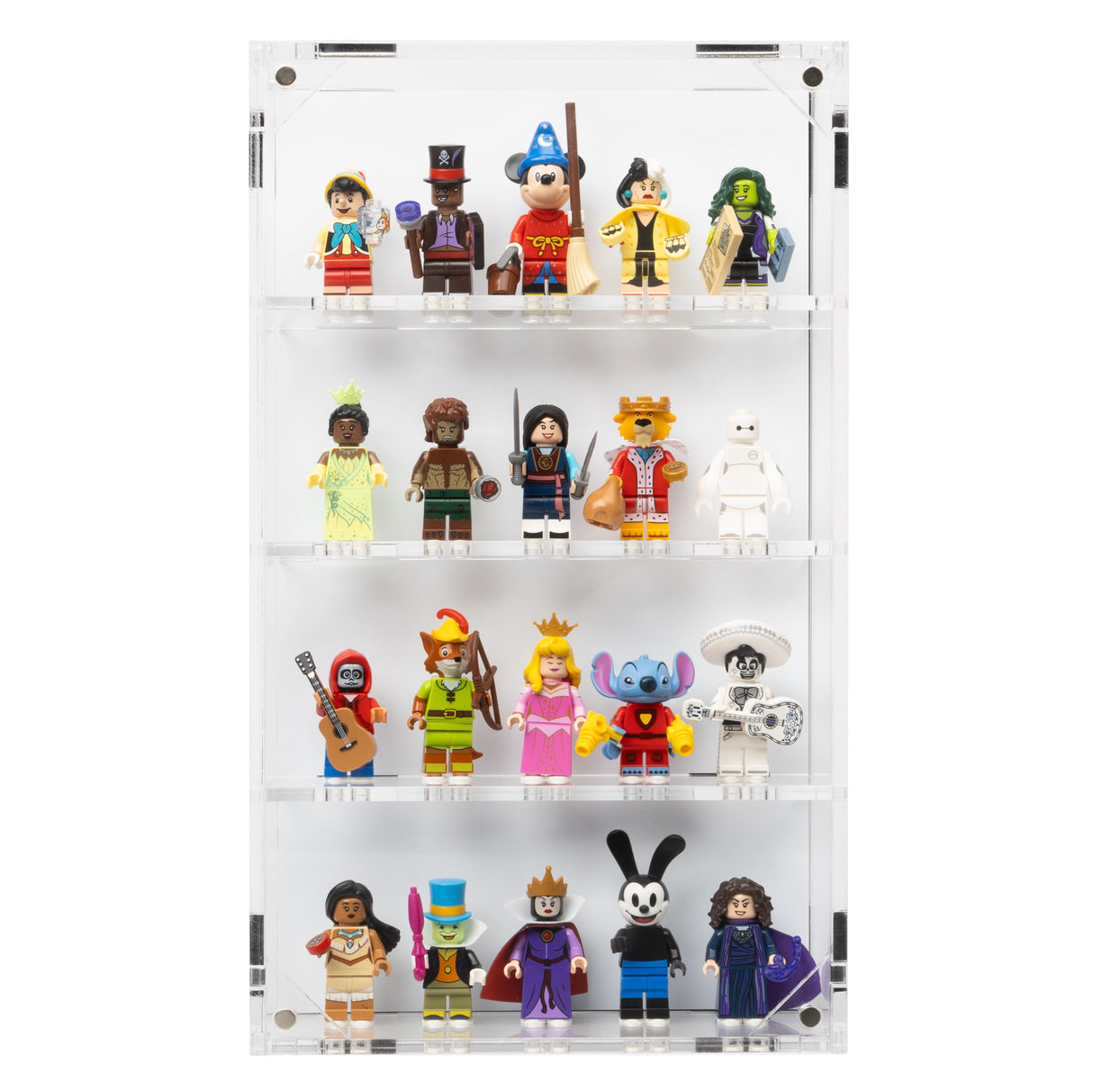 Wall Mounted Display Cases for 20 LEGO® Minifigures