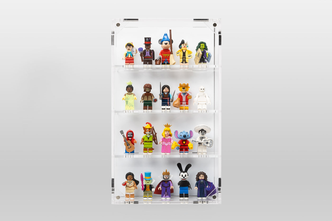 Wall Mounted Display Cases for 20 LEGO® Minifigures - BrickShell Cases