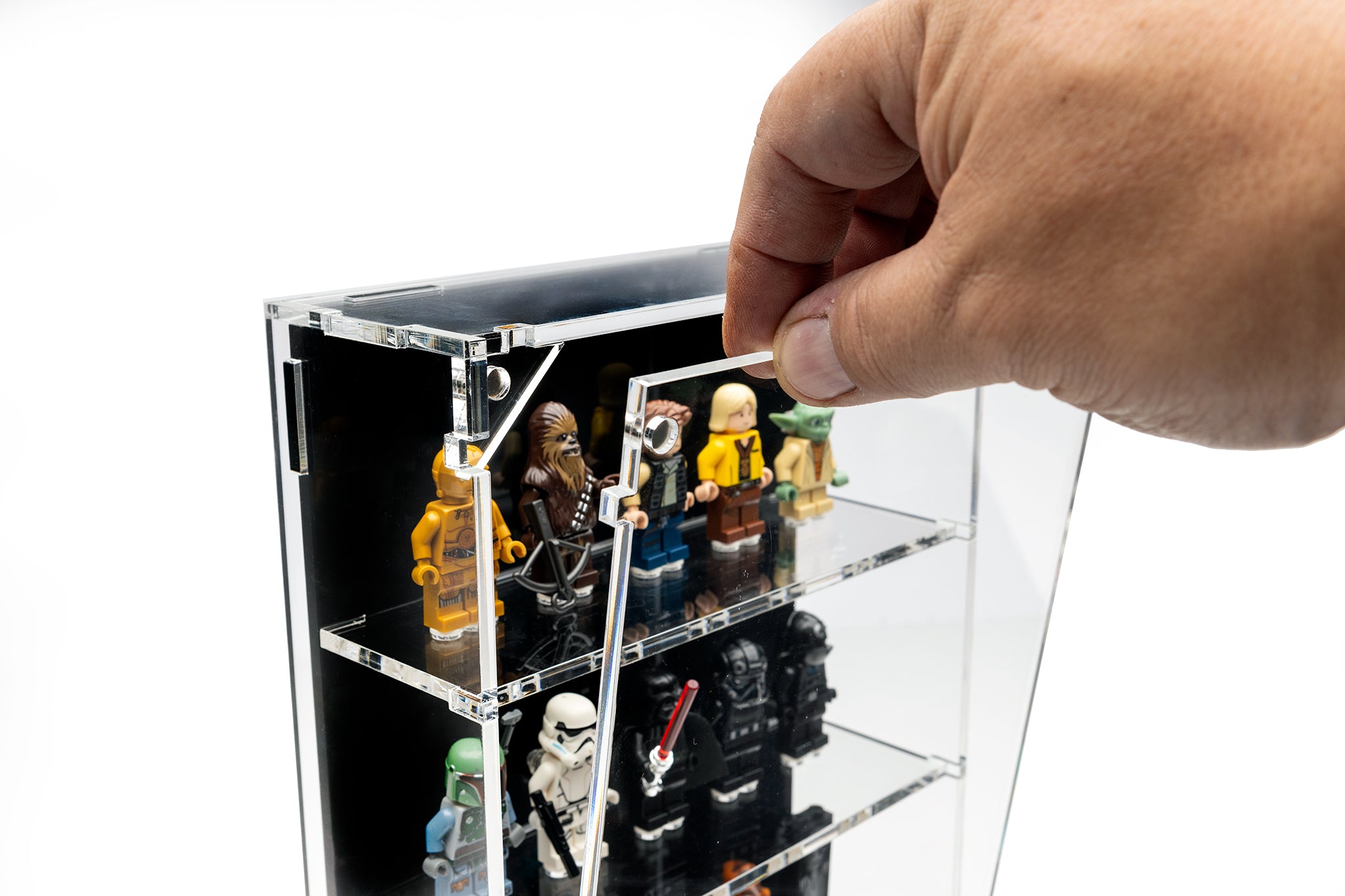 Wall Mounted Display Cases for 20 LEGO® Minifigures - BrickShell Cases