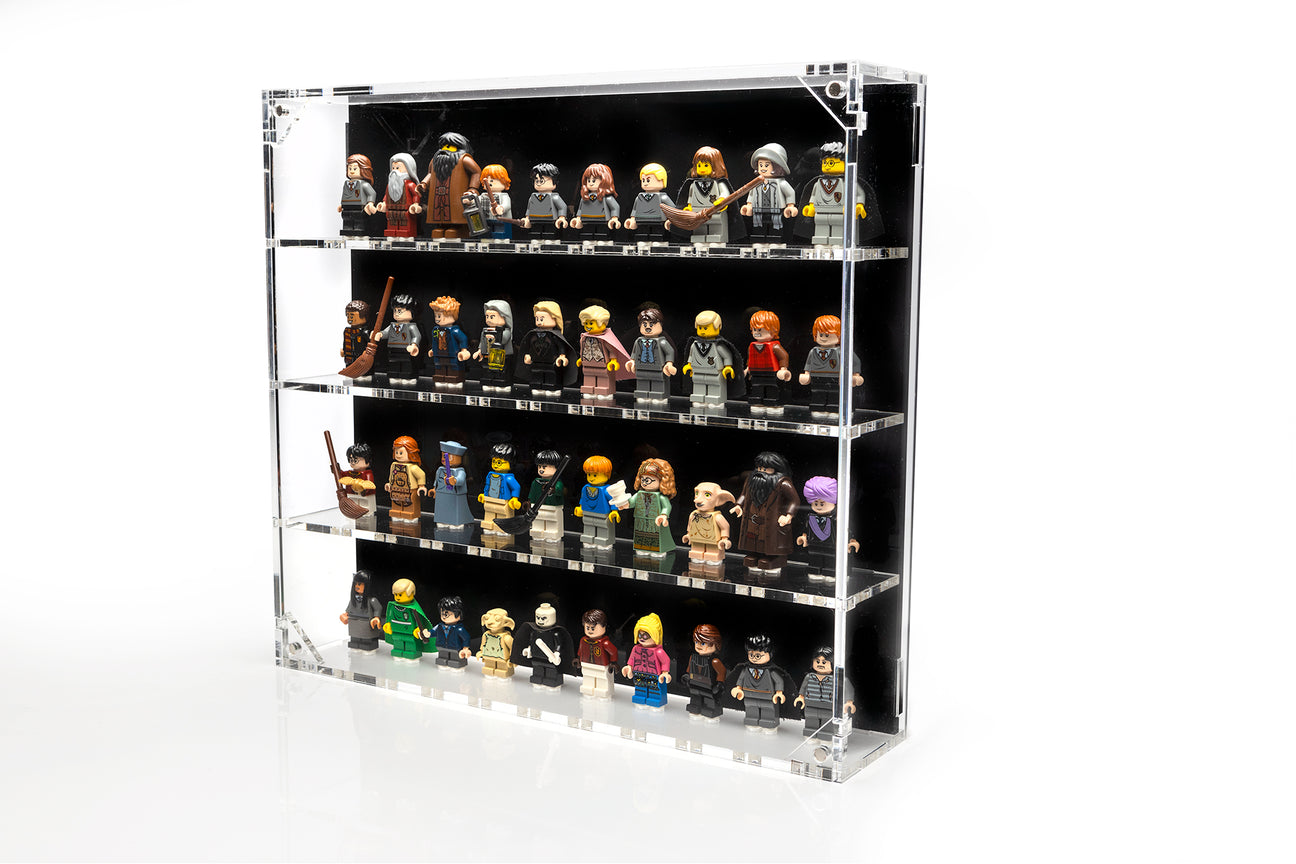 Wall Mounted Display Cases for 40 LEGO® Minifigures - WS - BrickShell Cases