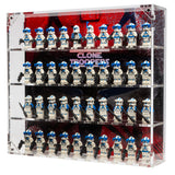 Wall Mounted Display Cases for 40 LEGO® Clone Trooper Minifigures