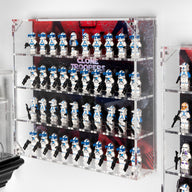 Wall Mounted Display Cases for 40 LEGO® Clone Trooper Minifigures