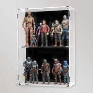 XL Wall Mounted Display Case for 6 inch Action Figures - 10 count - BrickShell Cases