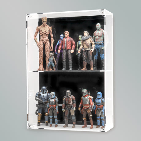 XL Wall Mounted Display Case for 6 inch Action Figures - 10 count