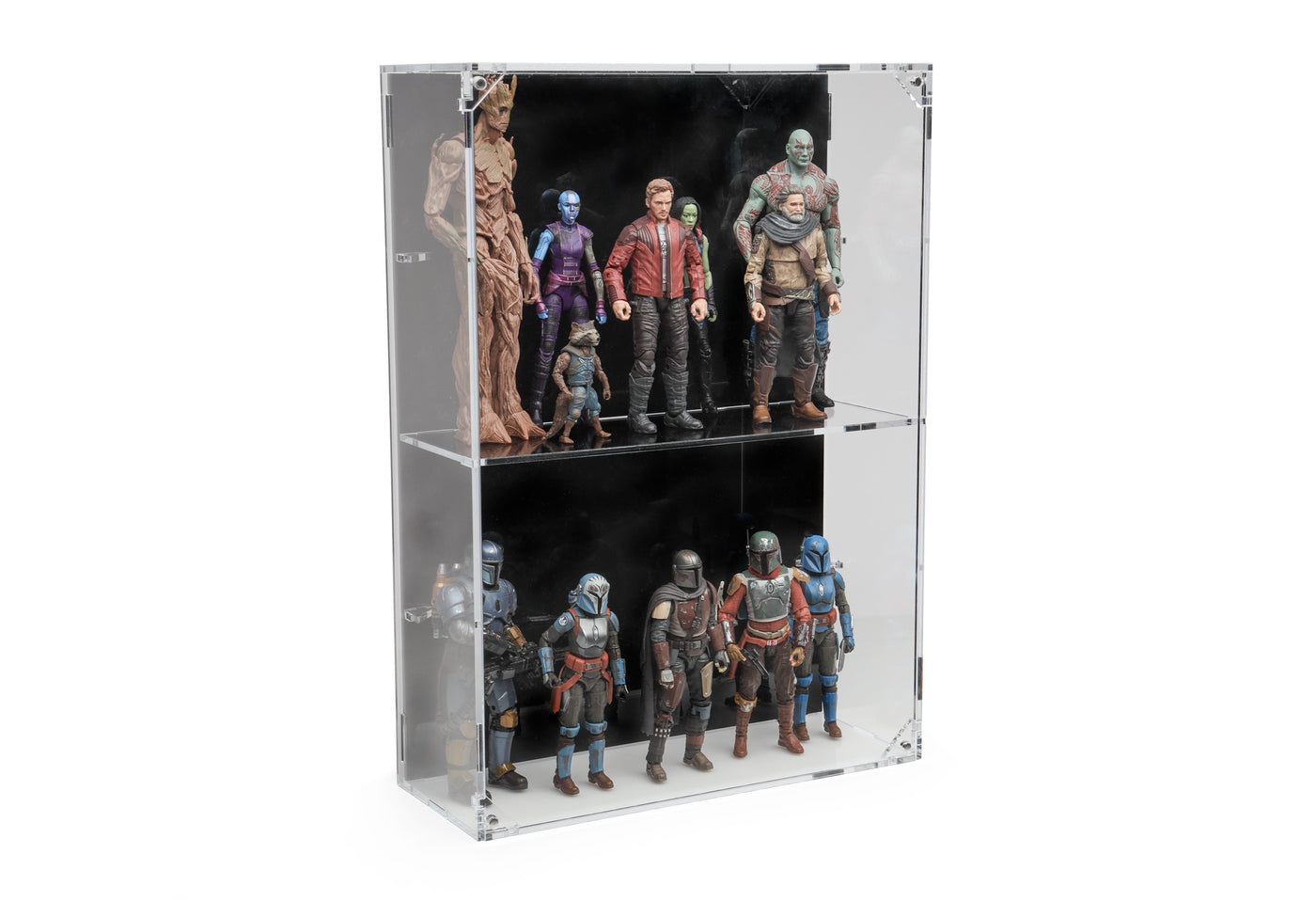 XL Wall Mounted Display Case for 6 inch Action Figures - 10 count - BrickShell Cases