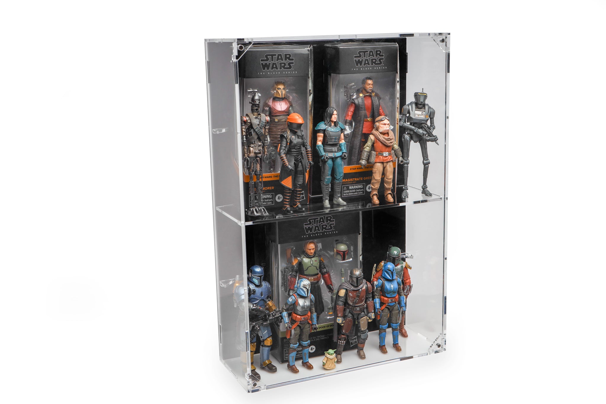 XL Wall Mounted Display Case for 6 inch Action Figures - 10 count - BrickShell Cases