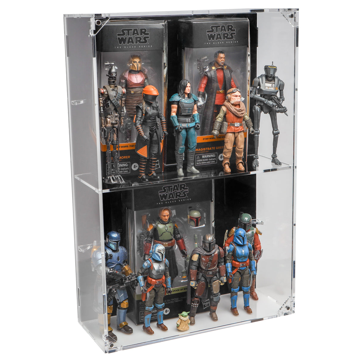 XL Wall Mounted Display Case for 6 inch Action Figures - 10 count