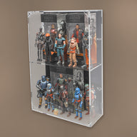 XL Wall Mounted Display Case for 6 inch Action Figures - 10 count - BrickShell Cases