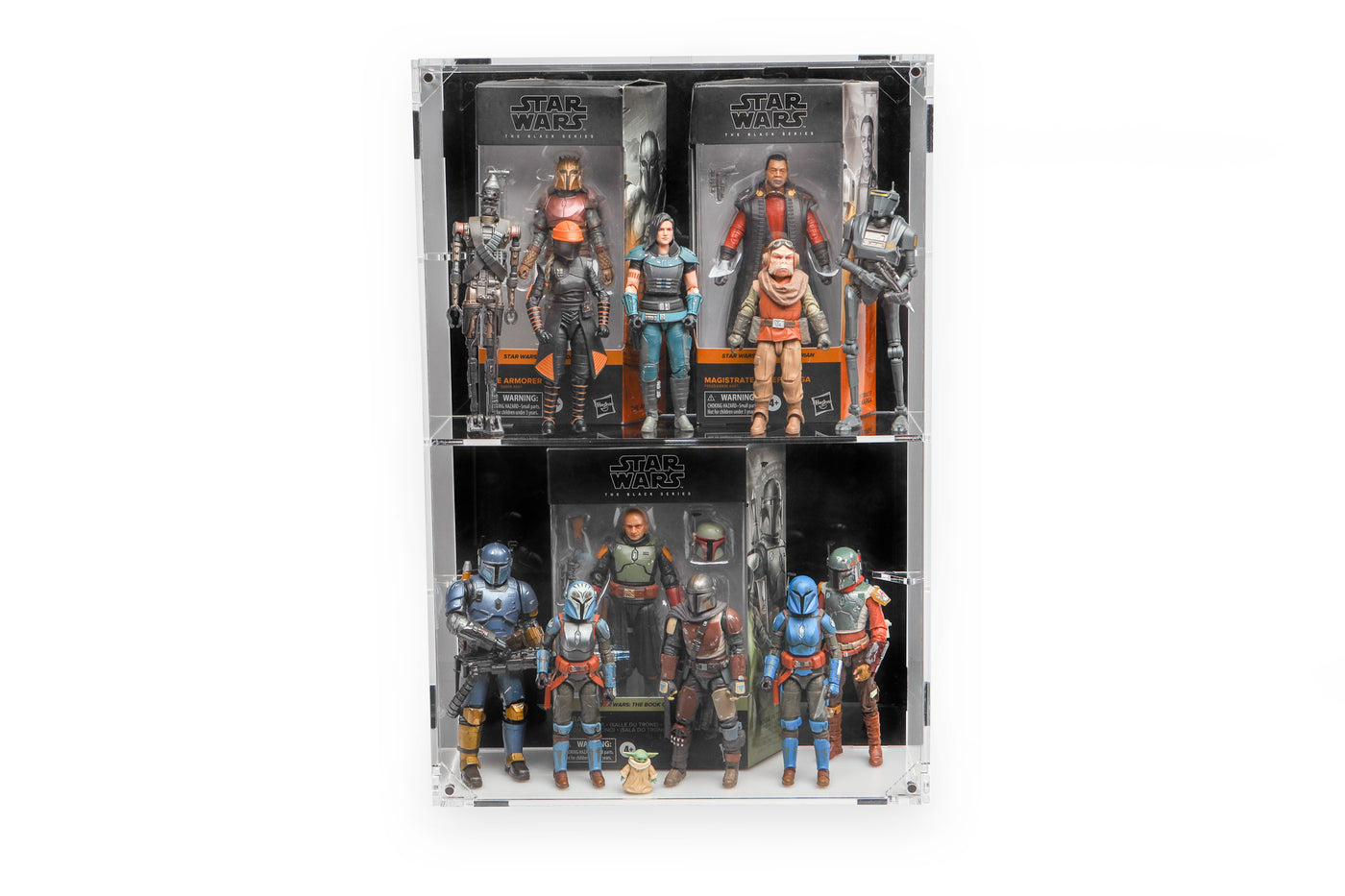 XL Wall Mounted Display Case for 6 inch Action Figures - 10 count - BrickShell Cases