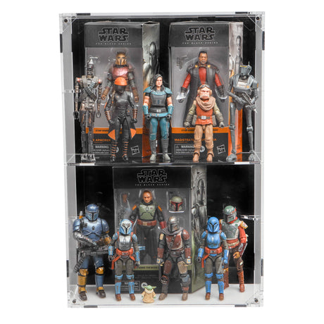 XL Wall Mounted Display Case for 6 inch Action Figures - 10 count