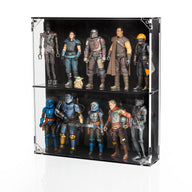 Wall Mounted Display Case for 6 inch Action Figures - 10 count - BrickShell Cases