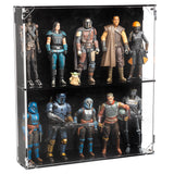Wall Mounted Display Case for 6 inch Action Figures - 10 count