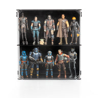 Wall Mounted Display Case for 6 inch Action Figures - 10 count - BrickShell Cases