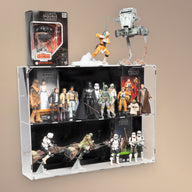 XL Wall Mounted Display Case for 6 inch Action Figures - 18 count