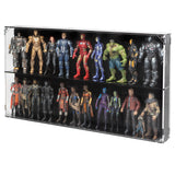 Wall Mounted Display Case for 6 inch Action Figures - 18 count