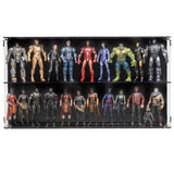 Wall Mounted Display Case for 6 inch Action Figures - 18 count