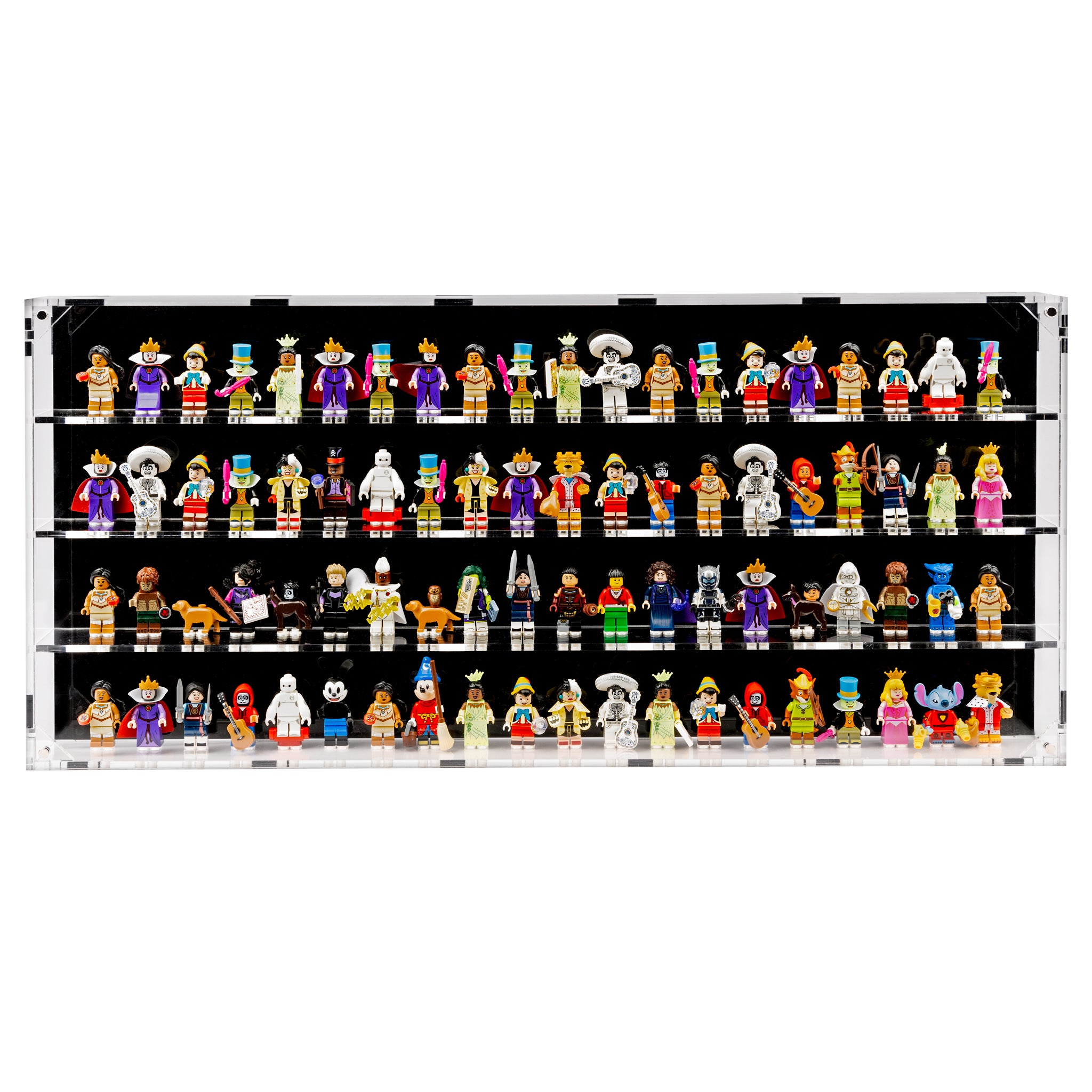 Wall Mounted Display Cases for 80 LEGO® Minifigures – BrickShell Cases