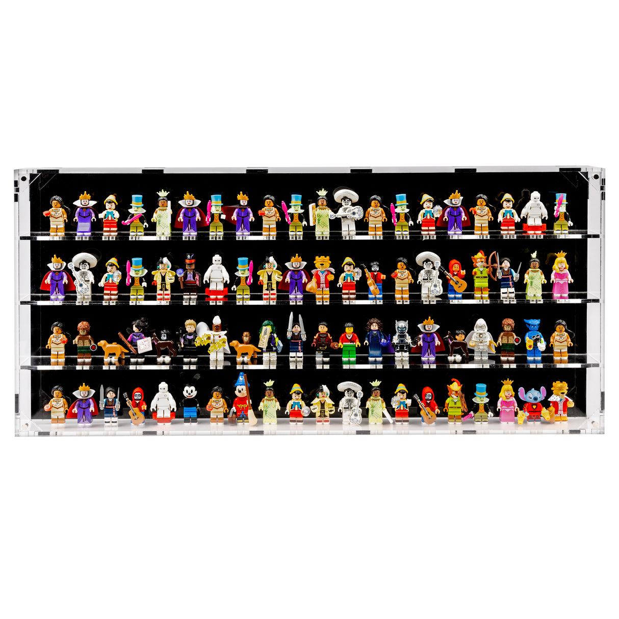 Wall Mounted Display Cases for 80 LEGO® Minifigures