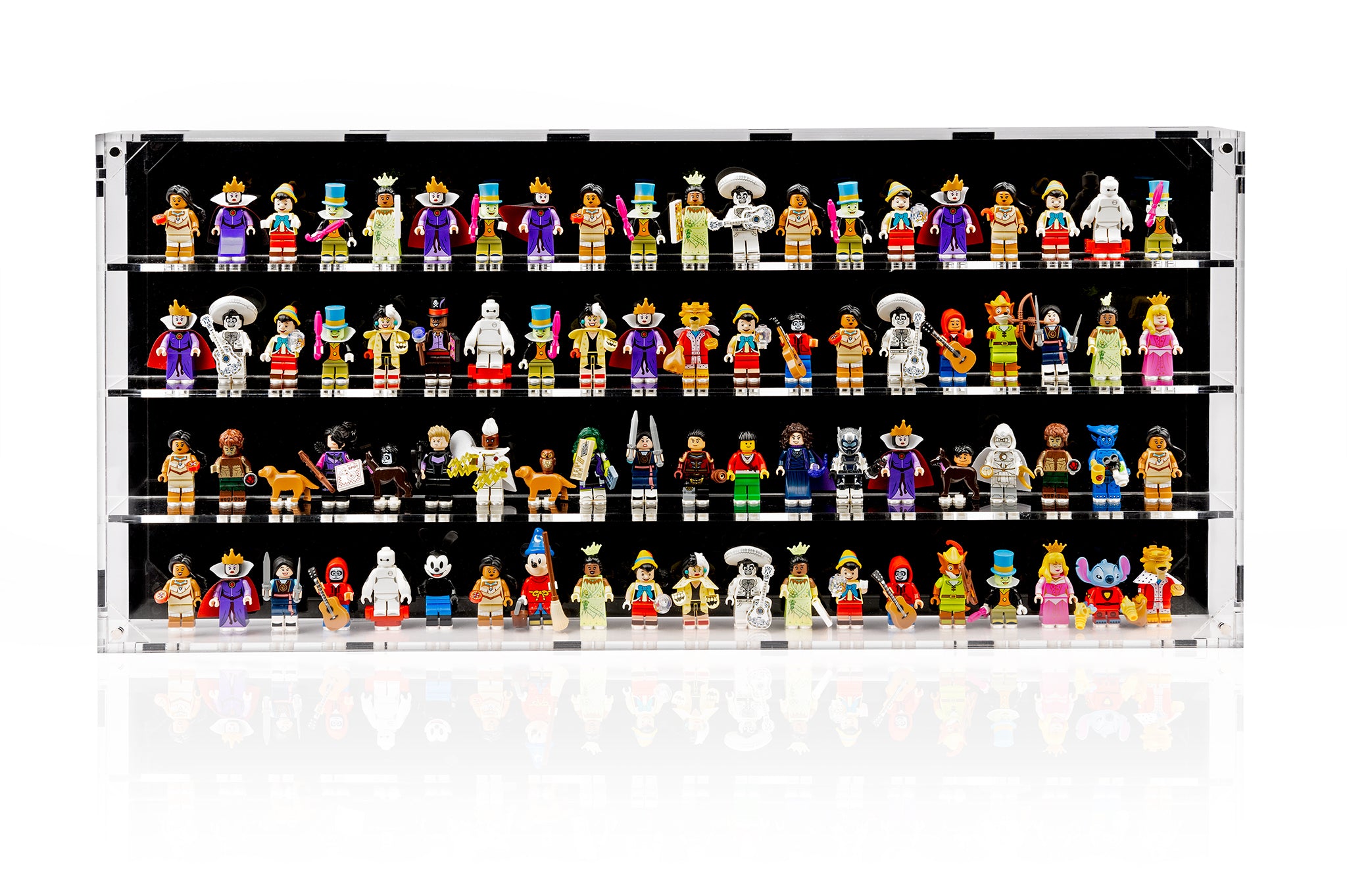 Wall Mounted Display Cases for 80 LEGO® Minifigures - BrickShell Cases