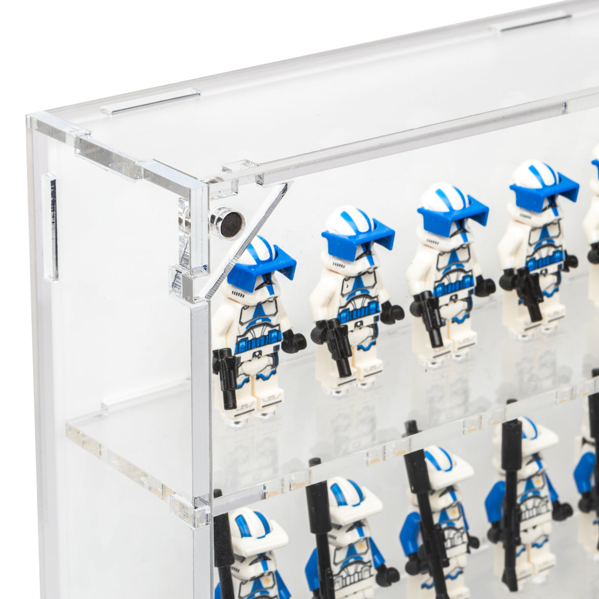 Wall Mounted Display Cases for 80 LEGO® Minifigures - White