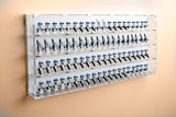 Wall Mounted Display Cases for 80 LEGO® Minifigures - White - BrickShell Cases