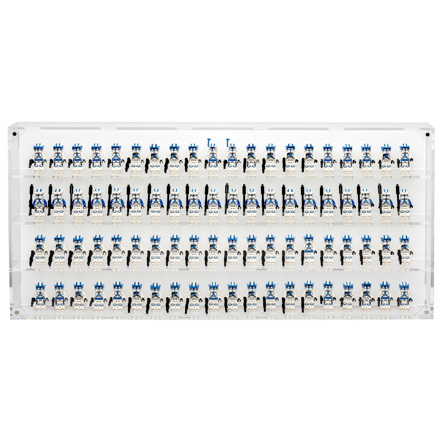 Wall Mounted Display Cases for 80 LEGO® Minifigures - White