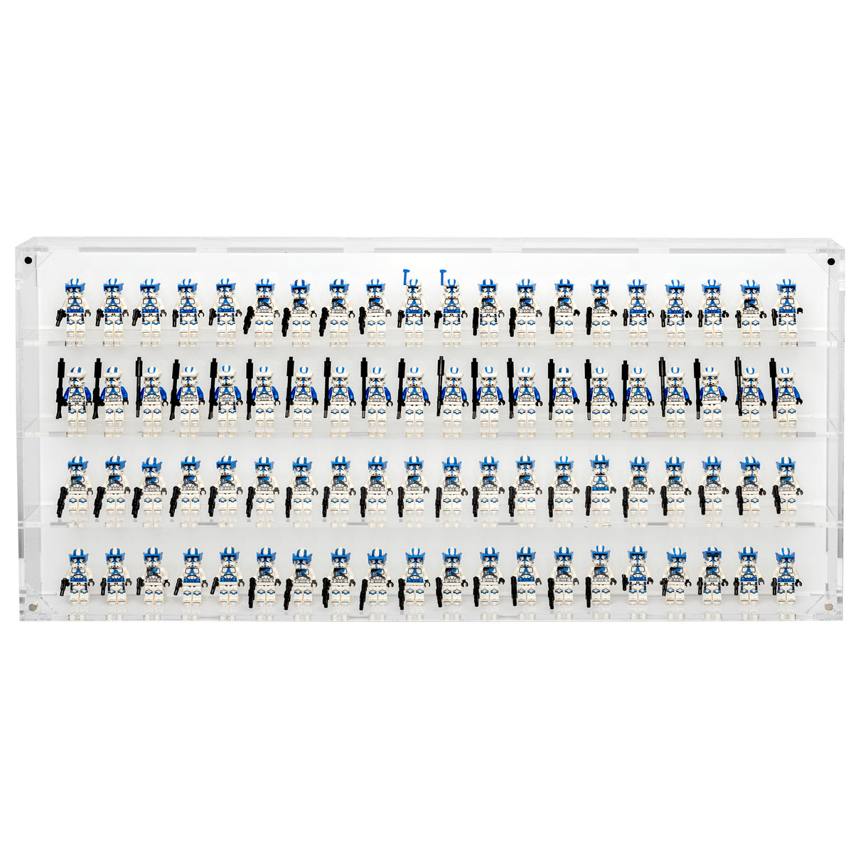 Wall Mounted Display Cases for 80 LEGO® Minifigures - White