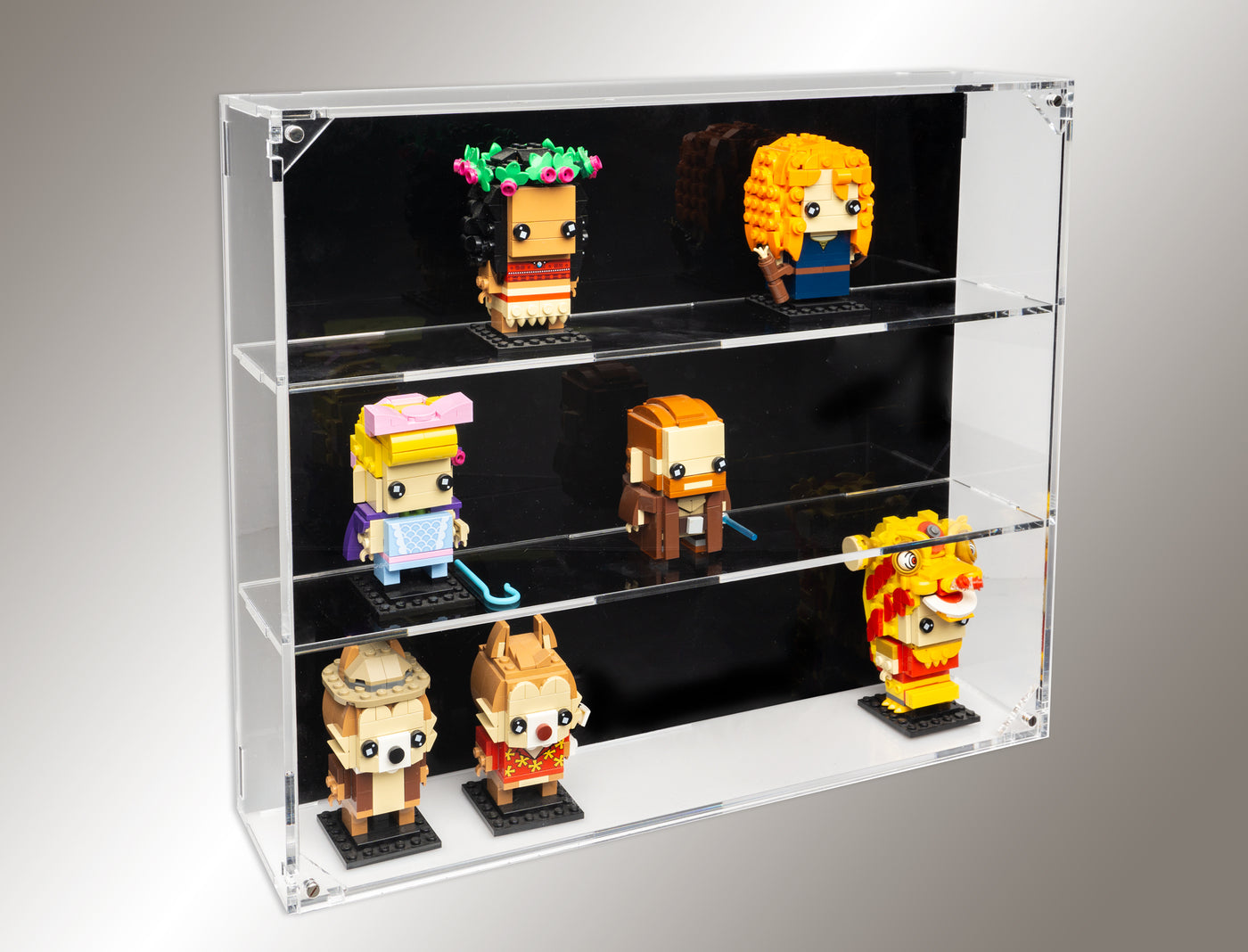 LEGO® BrickHeadz 18-Count Wall-Mounted Display Case - BrickShell Cases