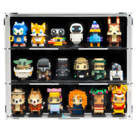 LEGO® BrickHeadz 18-Count Wall-Mounted Display Case