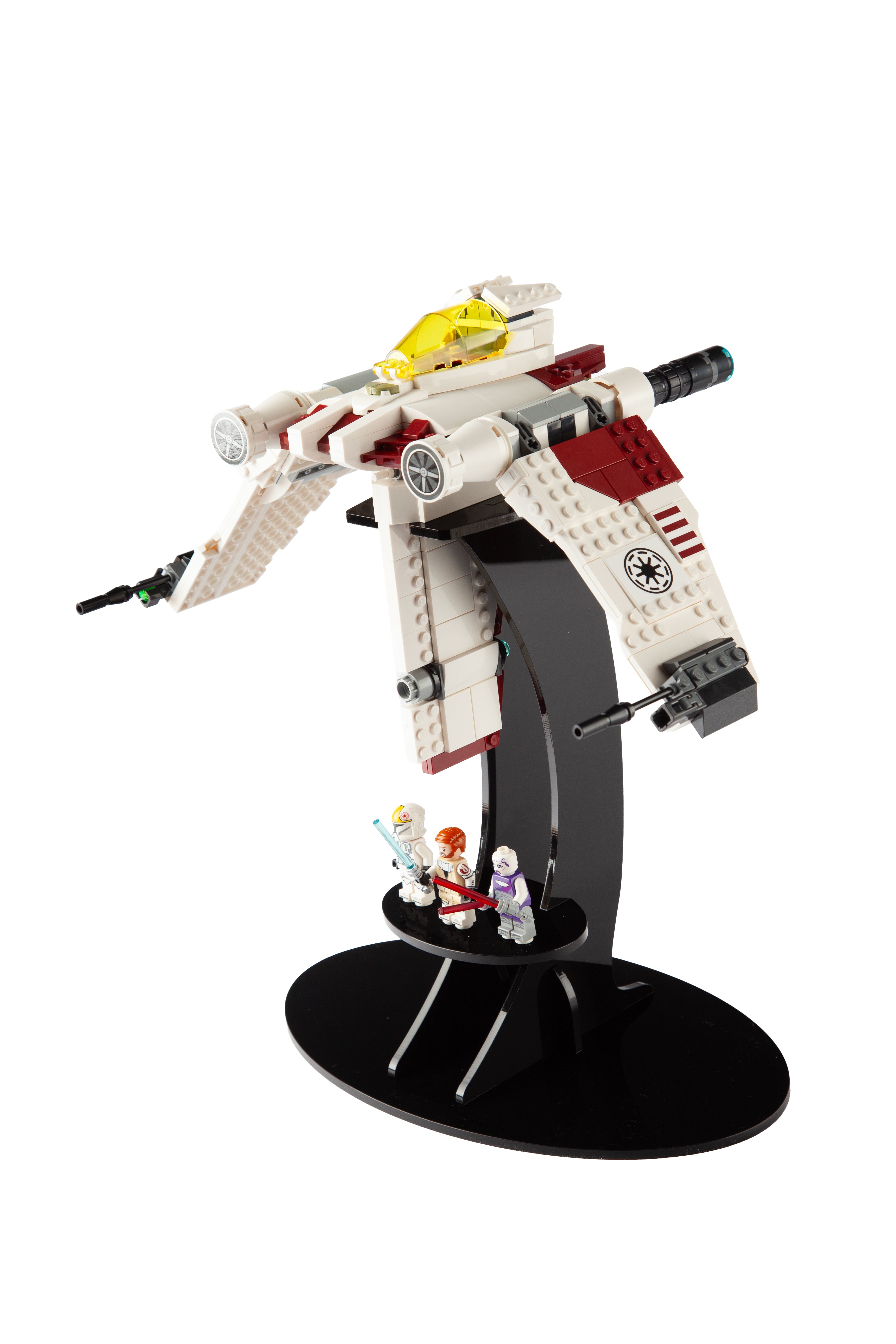 Display Stand for LEGO Star Wars V-19 Torrent 75432 | BrickShell Cases